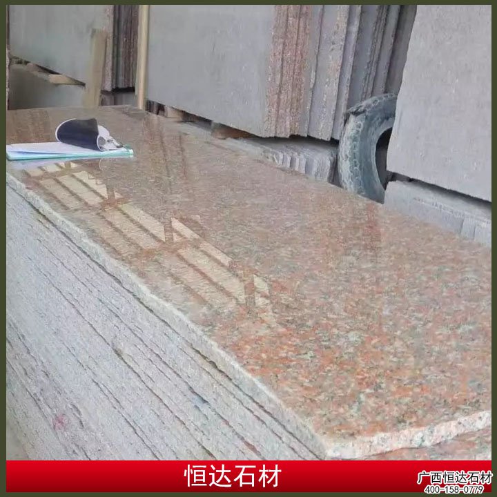 枫叶红石材国内包板图片